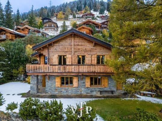 L'Alouvy Winter Dream Chalet For Family At Verbier Villa Bagian luar foto